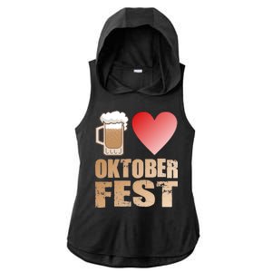 Love Beer Ocktoberfest Ladies PosiCharge Tri-Blend Wicking Draft Hoodie Tank