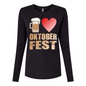 Love Beer Ocktoberfest Womens Cotton Relaxed Long Sleeve T-Shirt