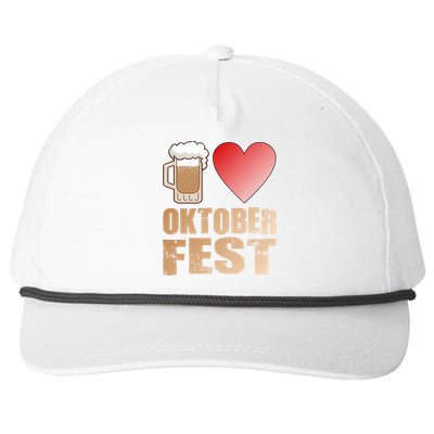 Love Beer Ocktoberfest Snapback Five-Panel Rope Hat