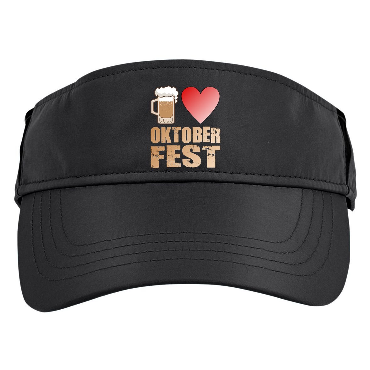 Love Beer Ocktoberfest Adult Drive Performance Visor