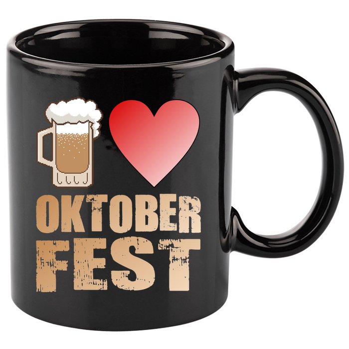 Love Beer Ocktoberfest 11oz C Handle Ceramic Mug