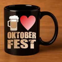 Love Beer Ocktoberfest 11oz C Handle Ceramic Mug