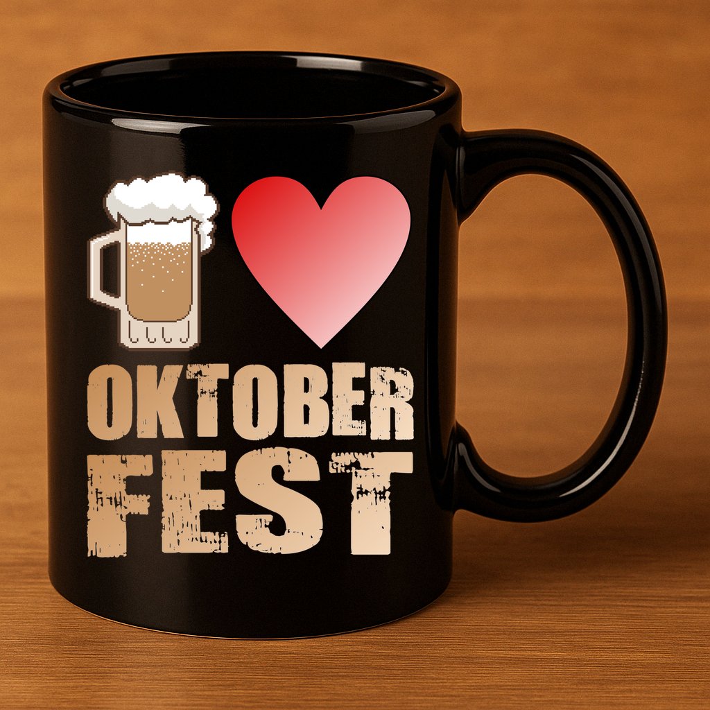 Love Beer Ocktoberfest 11oz C Handle Ceramic Mug