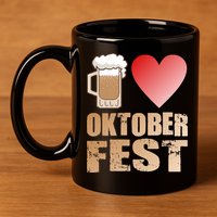 Love Beer Ocktoberfest 11oz C Handle Ceramic Mug
