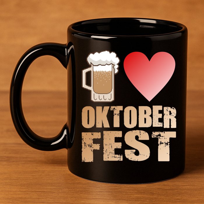 Love Beer Ocktoberfest 11oz C Handle Ceramic Mug