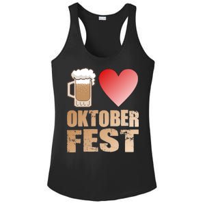 Love Beer Ocktoberfest Ladies PosiCharge Competitor Racerback Tank