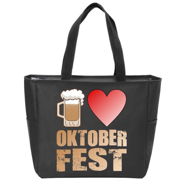Love Beer Ocktoberfest Zip Tote Bag