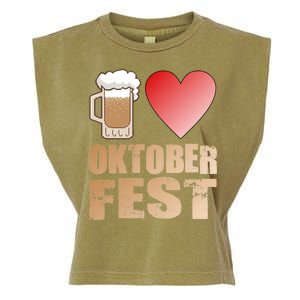 Love Beer Ocktoberfest Garment-Dyed Women's Muscle Tee