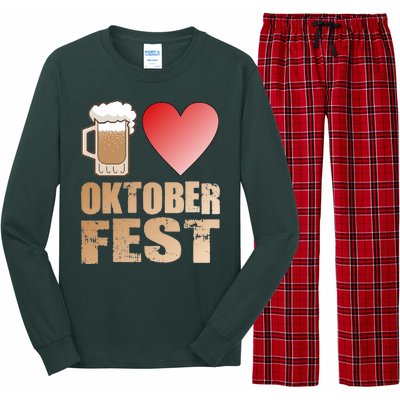 Love Beer Ocktoberfest Long Sleeve Pajama Set