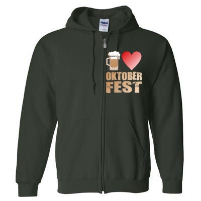 Love Beer Ocktoberfest Full Zip Hoodie