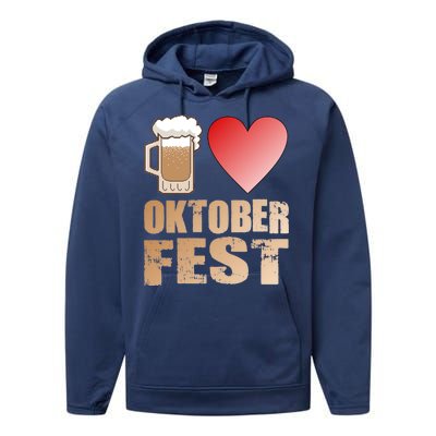 Love Beer Ocktoberfest Performance Fleece Hoodie