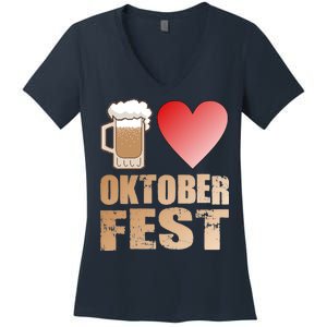 Love Beer Ocktoberfest Women's V-Neck T-Shirt