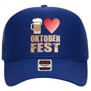 Love Beer Ocktoberfest High Crown Mesh Back Trucker Hat