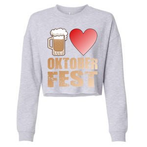 Love Beer Ocktoberfest Cropped Pullover Crew