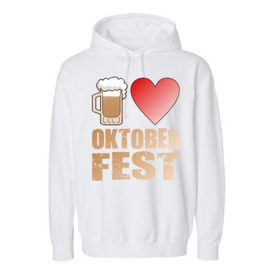 Love Beer Ocktoberfest Garment-Dyed Fleece Hoodie