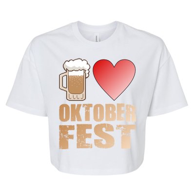 Love Beer Ocktoberfest Bella+Canvas Jersey Crop Tee