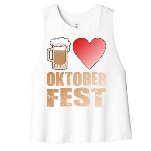 Love Beer Ocktoberfest Women's Racerback Cropped Tank