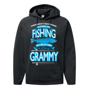 Love Being Grammy More Than Fishing Performance Fleece Hoodie