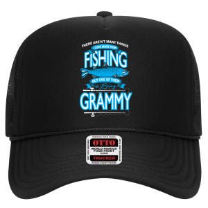 Love Being Grammy More Than Fishing High Crown Mesh Back Trucker Hat