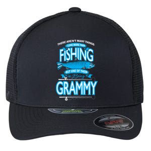 Love Being Grammy More Than Fishing Flexfit Unipanel Trucker Cap