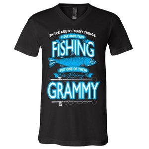 Love Being Grammy More Than Fishing V-Neck T-Shirt