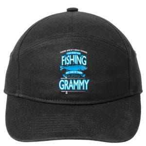 Love Being Grammy More Than Fishing 7-Panel Snapback Hat