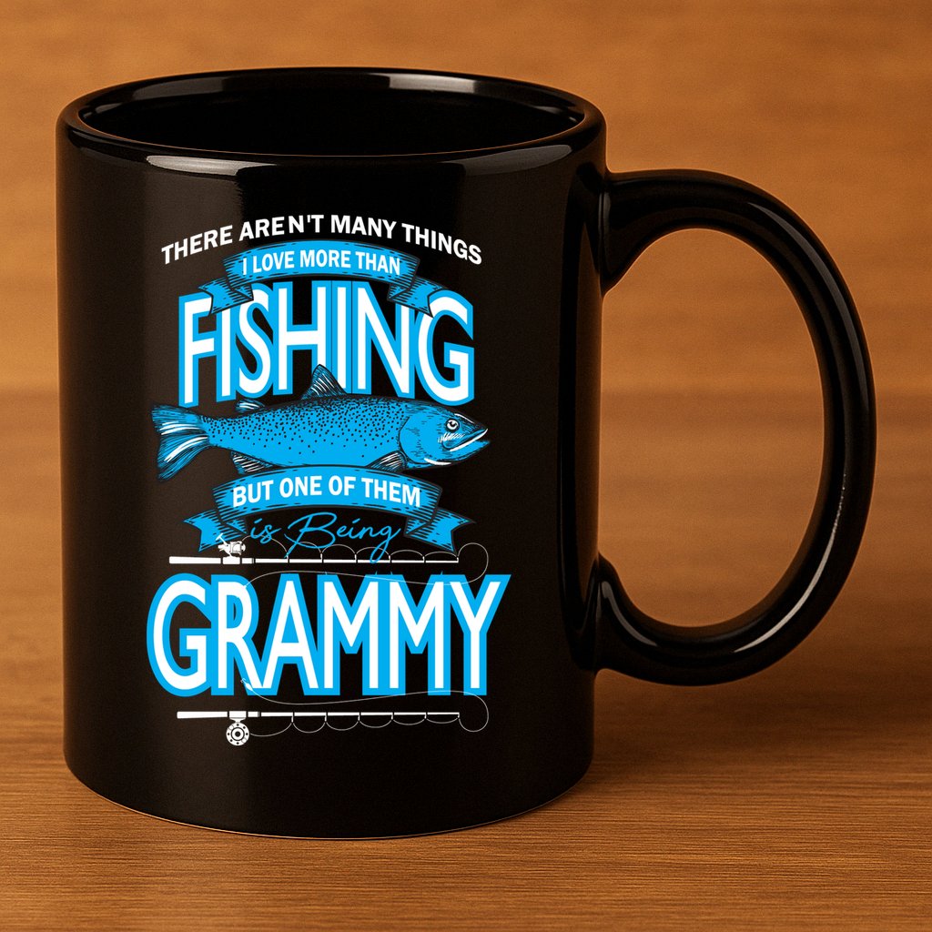 Love Being Grammy More Than Fishing 11oz C Handle Ceramic Mug