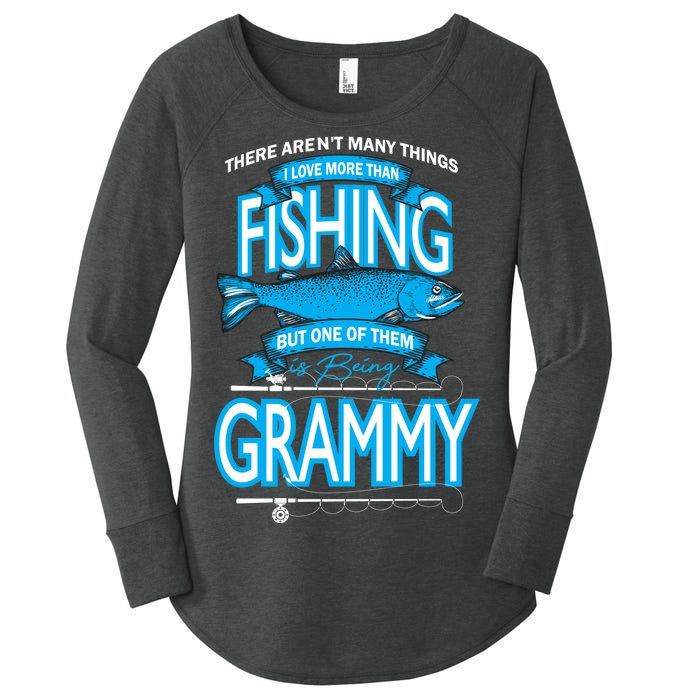 Love Being Grammy More Than Fishing Women's Perfect Tri Tunic Long Sleeve Shirt