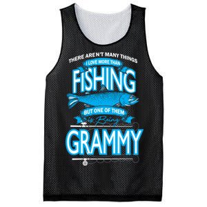 Love Being Grammy More Than Fishing Mesh Reversible Basketball Jersey Tank