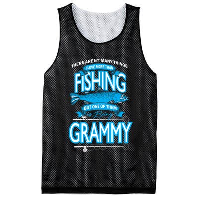 Love Being Grammy More Than Fishing Mesh Reversible Basketball Jersey Tank