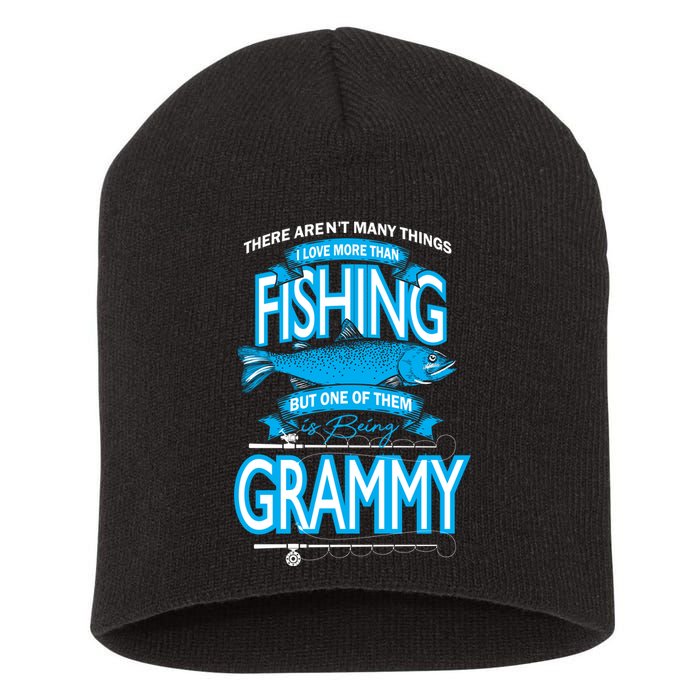 Love Being Grammy More Than Fishing Short Acrylic Beanie