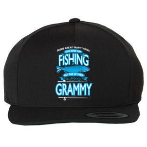 Love Being Grammy More Than Fishing Wool Snapback Cap