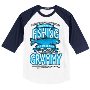 Love Being Grammy More Than Fishing Baseball Sleeve Shirt