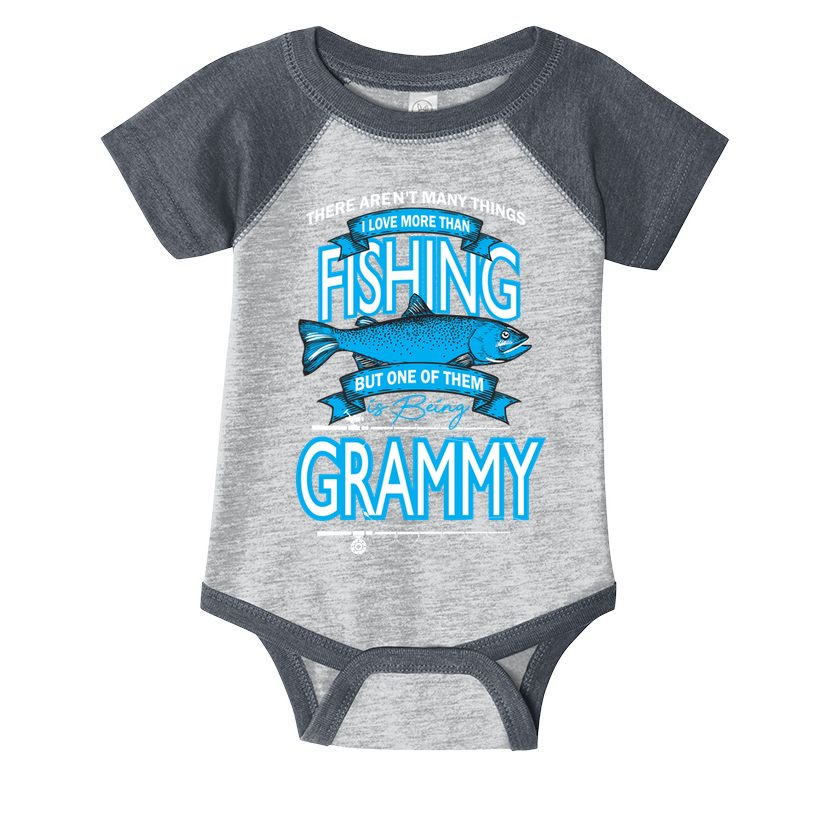 Love Being Grammy More Than Fishing Infant Baby Jersey Bodysuit