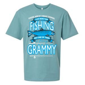 Love Being Grammy More Than Fishing Sueded Cloud Jersey T-Shirt