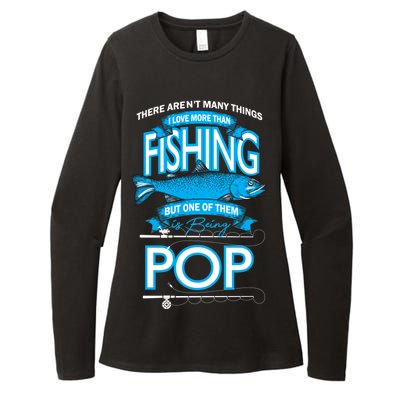 Love Being Pop More Than Fishing Womens CVC Long Sleeve Shirt