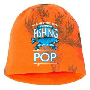 Love Being Pop More Than Fishing Kati - Camo Knit Beanie