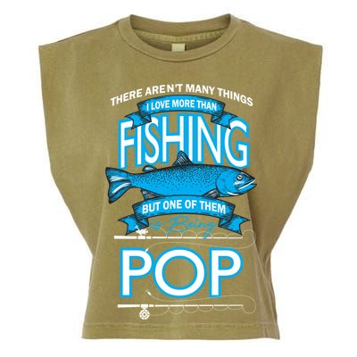 Love Being Pop More Than Fishing Garment-Dyed Women's Muscle Tee