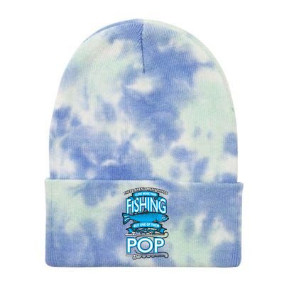 Love Being Pop More Than Fishing Tie Dye 12in Knit Beanie