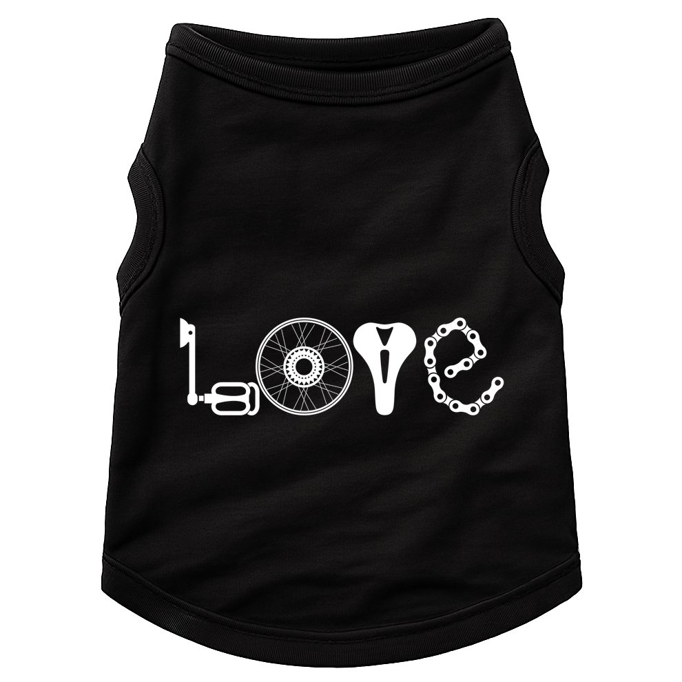 Love Bicycle Bike Cycling Doggie Tank
