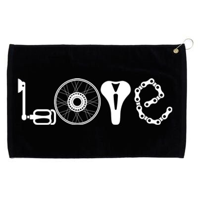 Love Bicycle Bike Cycling Grommeted Golf Towel