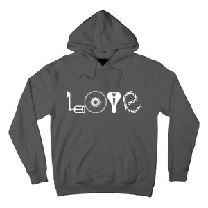 Love Bicycle Bike Cycling Hoodie