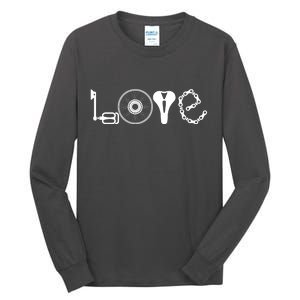 Love Bicycle Bike Cycling Tall Long Sleeve T-Shirt