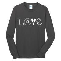 Love Bicycle Bike Cycling Tall Long Sleeve T-Shirt