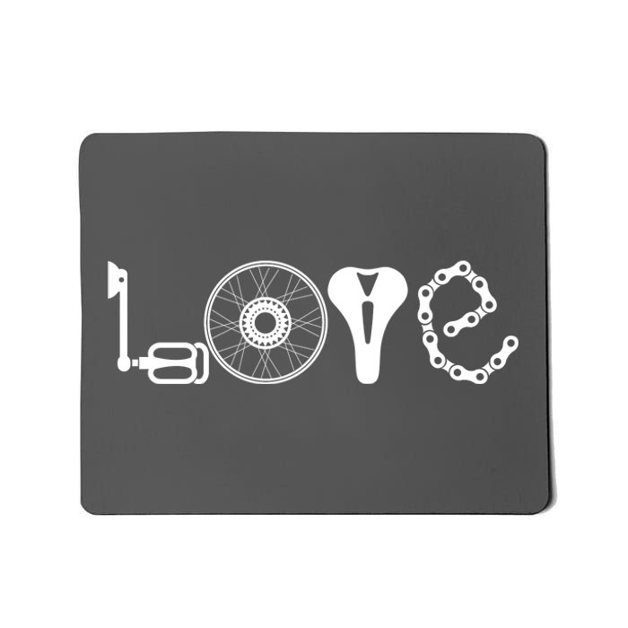 Love Bicycle Bike Cycling Mousepad