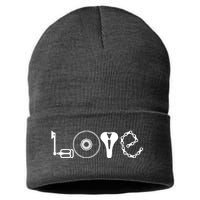 Love Bicycle Bike Cycling Sustainable Knit Beanie