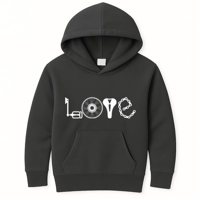 Love Bicycle Bike Cycling Kids Hoodie