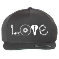 Love Bicycle Bike Cycling Wool Snapback Cap