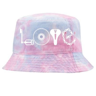 Love Bicycle Bike Cycling Tie-Dyed Bucket Hat