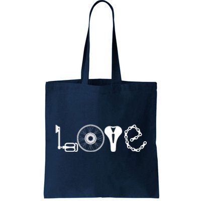 Love Bicycle Bike Cycling Tote Bag